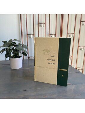 Vintage 1967 The World Book Encyclopedia Volume 17-S Top Edge Gold Gild